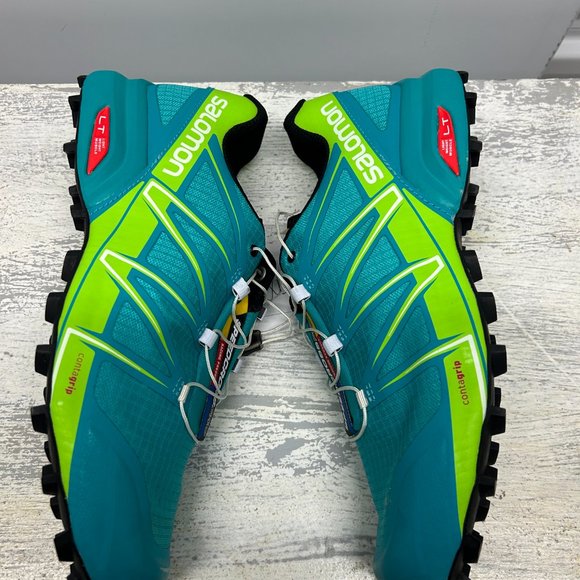 Salomon Speedcross Pro Women: Conquer Trails in Teal Blue F/Reaning Green Style - Picture 6 of 8